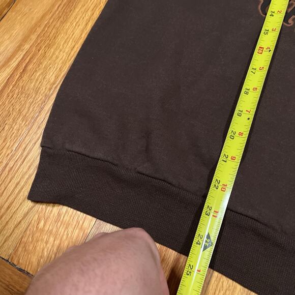 Vintage Orange County Choppers Sweatshirt Size Large Brown Pullover Y2K Biker - Picture 6 of 8